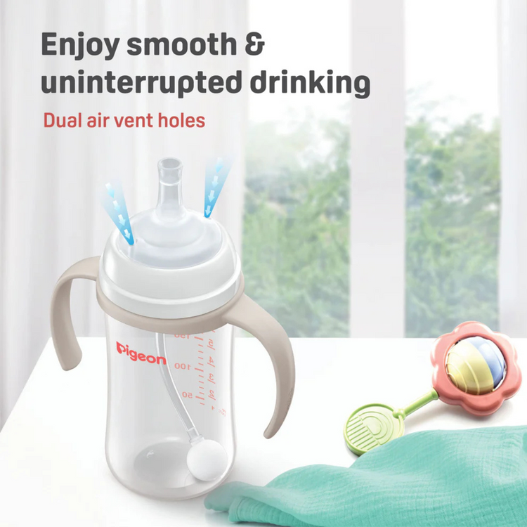Pigeon Softouch BPP Step Up Straw Bottle Set (6m+)