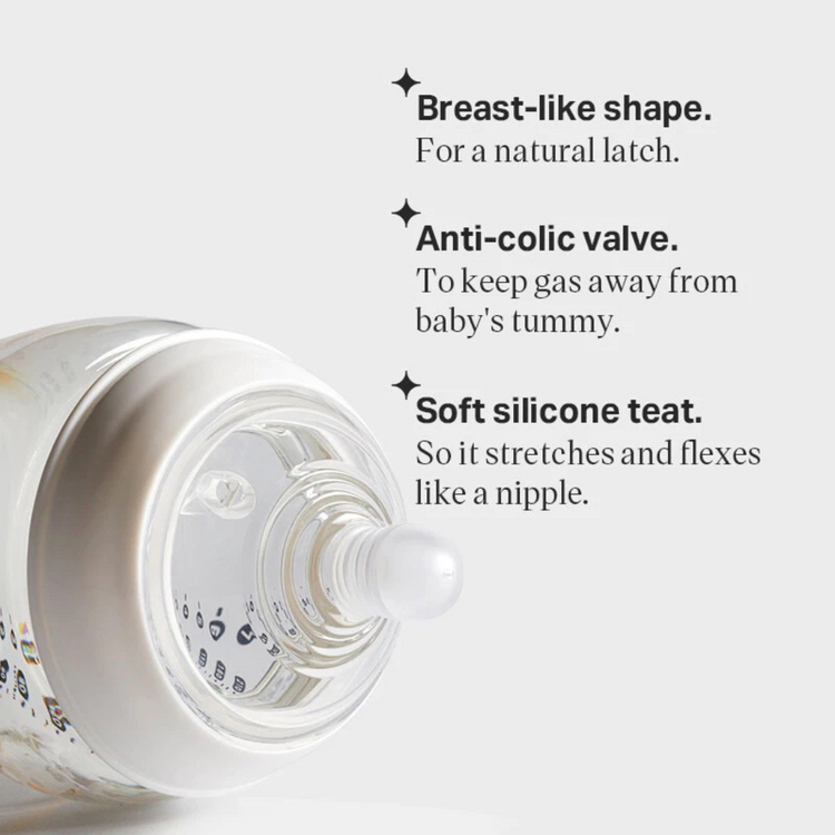 Tommee Tippee Natural Start PP Bottle (2x260ml) - With Medium Flow Teat