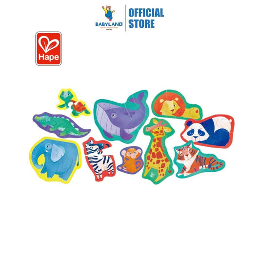 Hape 1647 Jungle Friends Puzzle Suitable for Age 18+ Months