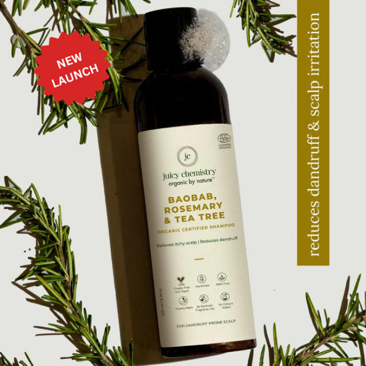 Juicy Chemistry Baobab, Rosemary & Tea Tree Shampoo (200ml)