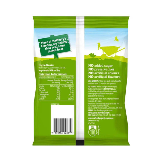 Rafferty's Garden Pea Pods Original 40g (12m+)