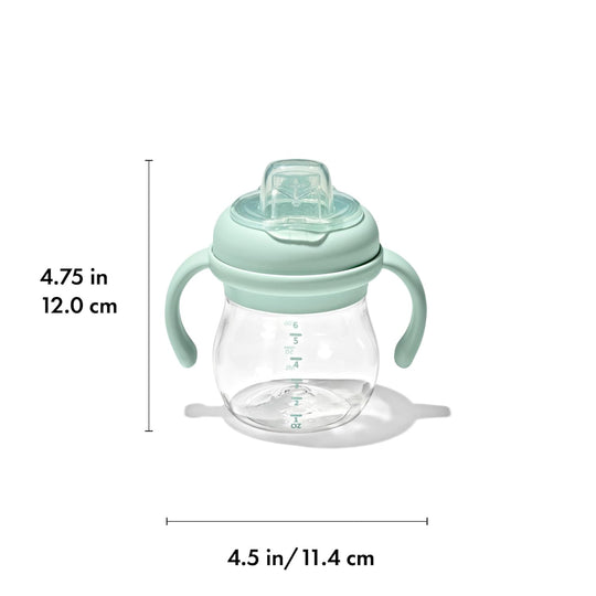 Oxo Tot Transitions Soft Spout Sippy Cup With Removable Handles 6Oz - Opal