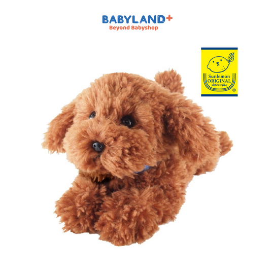 Sunlemon 3032 Brown - Lying Dog Stuffed Toy S Poodle
