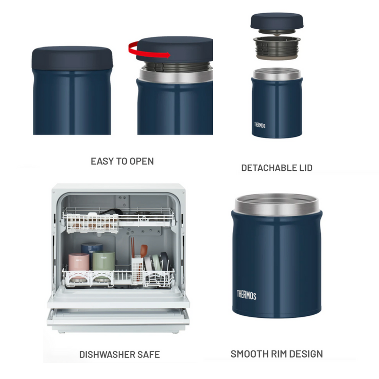 THERMOS 400ml Insulated Food Jar (JEB-400) FREE Food jar spoon with cover