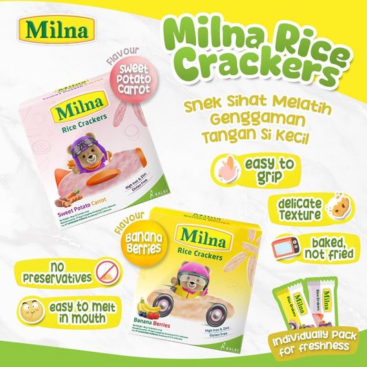 Milna Rice Crackers 40g (4g x 10 Sachets)