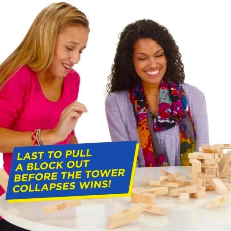 Jenga Game, Party Games for Ages 6+, Family Games for 1+ Players