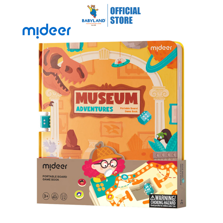 mideer 6-in-1 Portable Board Game Book - Museum Adventures (3Y+)