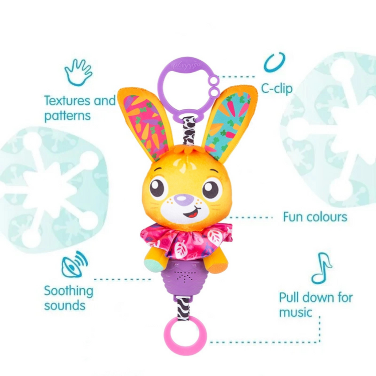 Playgro 0189041 Musical Betsy Bunny (0m+)