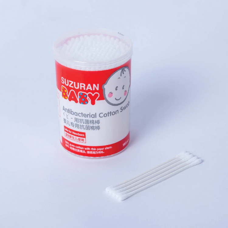 Suzuran Baby Antibacterial Cotton Swab (180Pcs)