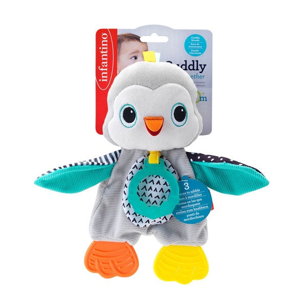 Infantino Cuddly Teether - Penguin