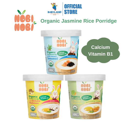 Nobi Nobi Organic Jasmine Rice Instant Porridge 35g 12m+ HALAL