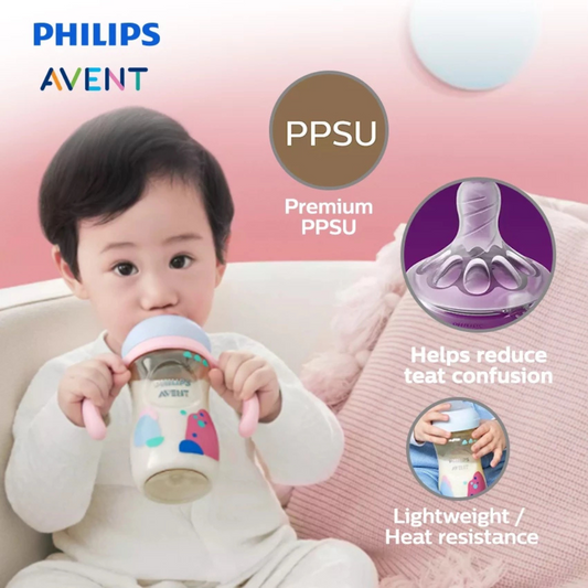 Philips Avent Natural Response PPSU Baby Bottle 1m+ (9oz/260ml x 2Pcs) SCY943/02