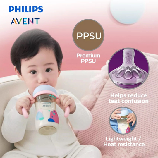 Philips Avent Natural Response PPSU Baby Bottle 1m+ (9oz/260ml x 2Pcs) SCY943/02