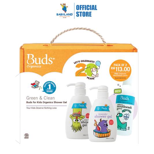 Buds For Kids Organic Shower Gel Dual Pack (BFK#2)