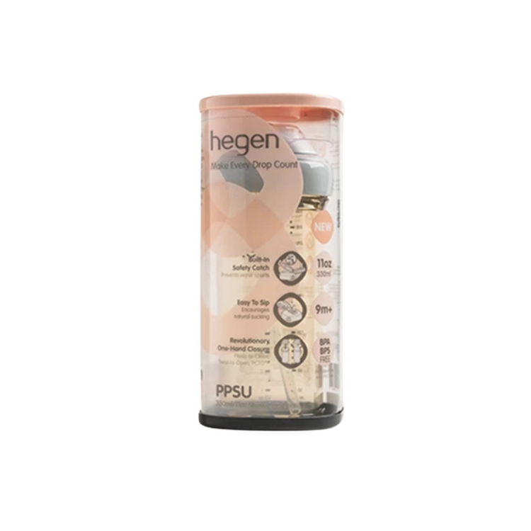 Hegen PCTO 330ml/11oz Straw Cup PPSU V3 - (Blue/Pink/Grey/Purple)