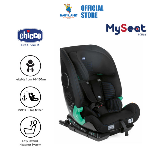 Chicco MySeat Air I-Size Isofix Convertible Baby Car Seat (ECE R 129/03) - Black Air (76-150cm)