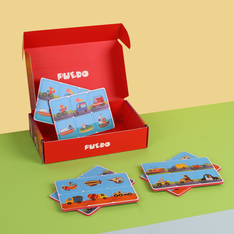 Puedo Memory Matching Game (2 variations: Transport, Animals)