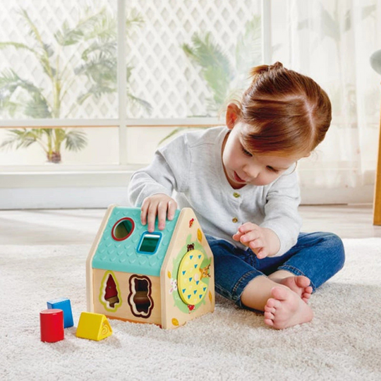 Hape 0515 Critter House Shape Sorter Suitable for Age 2-4 years