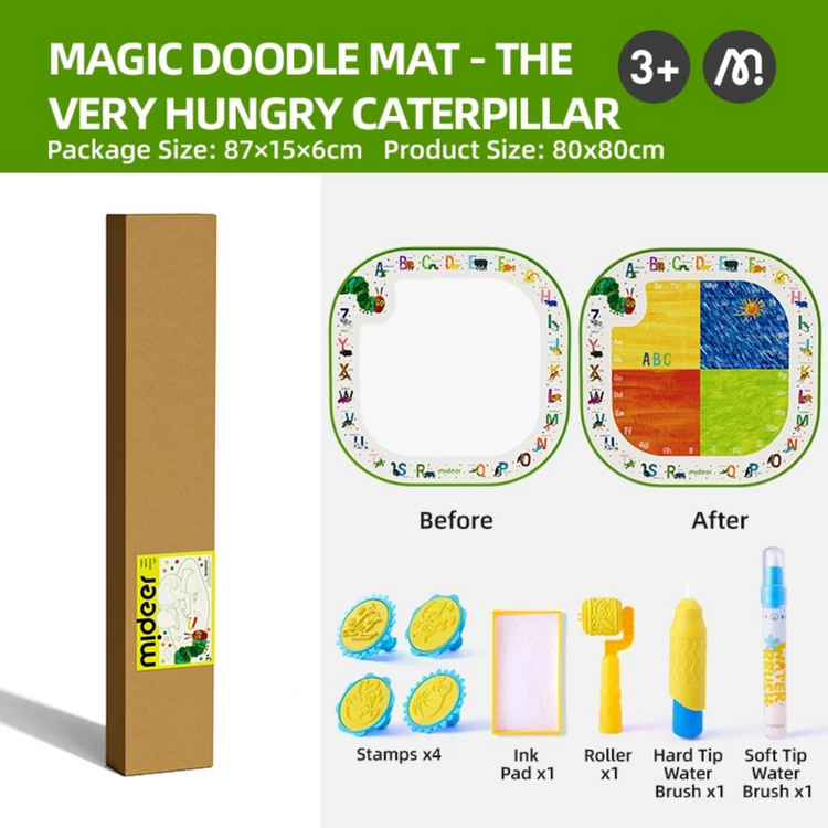 Mideer Magic Water Doodle Mat - The Very Hungry Caterpillar (3Y+)