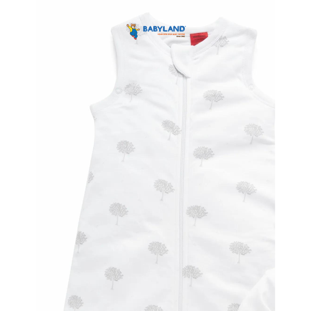 Purebaby Organic Sleeping Bag Bundle 1 TOG Pale Grey Tree (03m) Babyland SS2 Malaysia