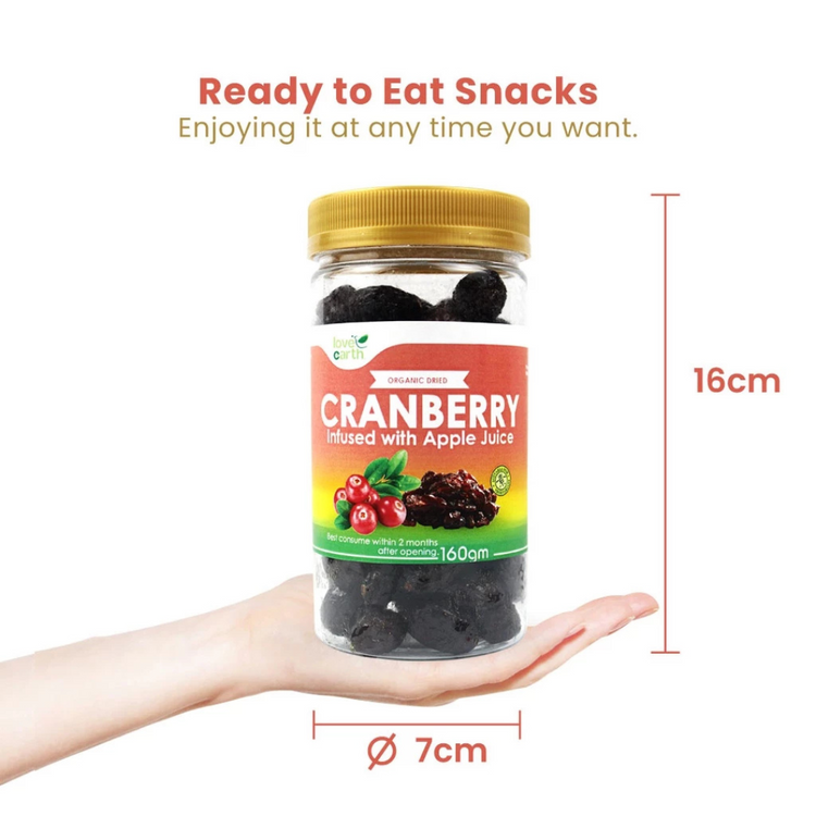 Love Earth Organic Dried Cranberry 160g
