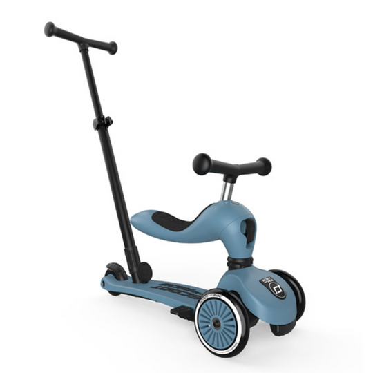 Scoot And Ride Highwaykick 1 Push and Go - Steel (1-5 Yrs)