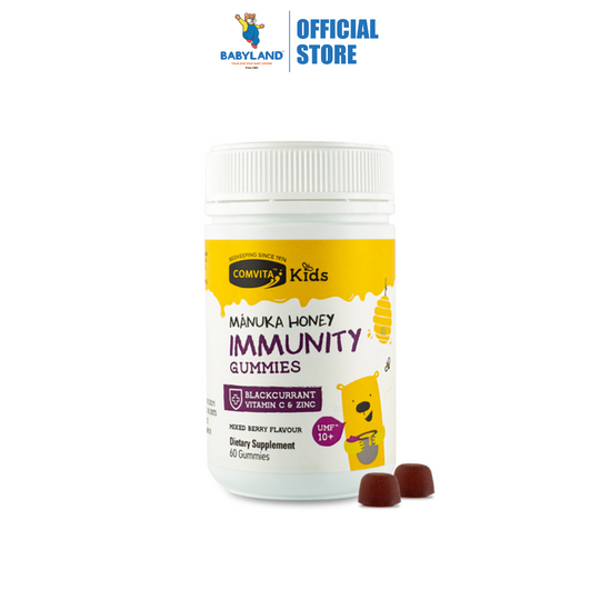 Comvita Kids UMF™ 10+ Manuka Honey & Blackcurrant Gummies (60's)