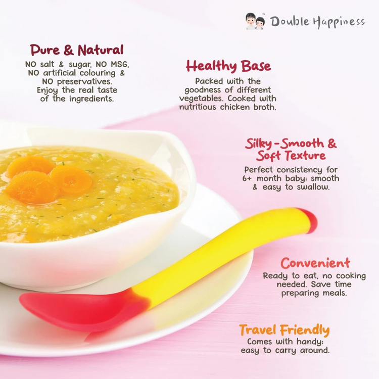 Double Happiness Baby Ready to Eat Porridge | Instant Porridge | Travel friendly food