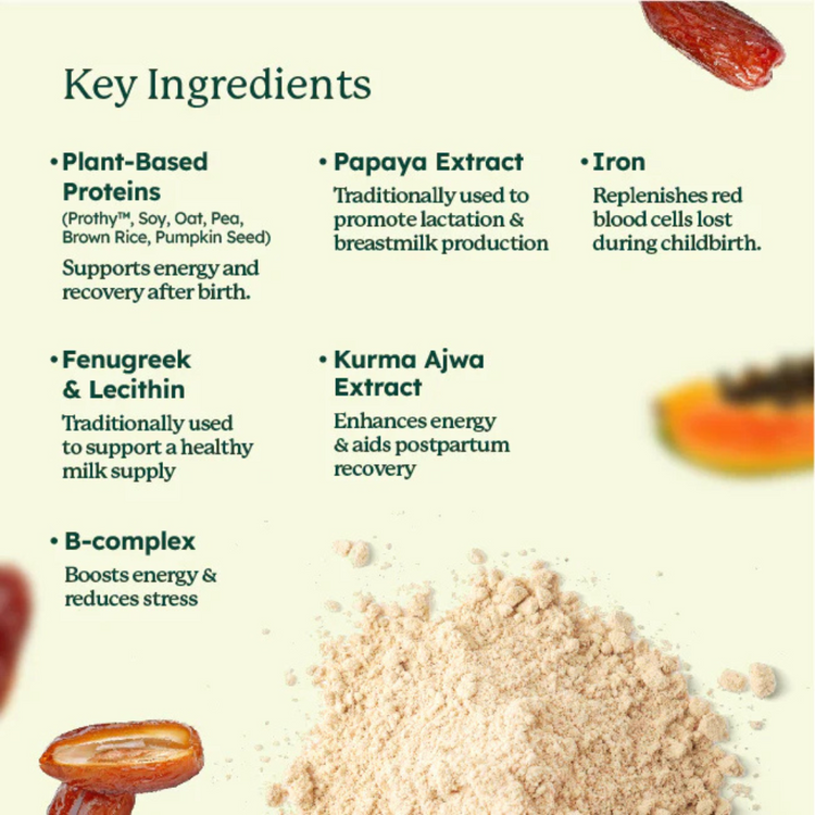 BloomWell Lactation Plant Protein Shake with B-Vitamins, Fenugreek & Lecithin