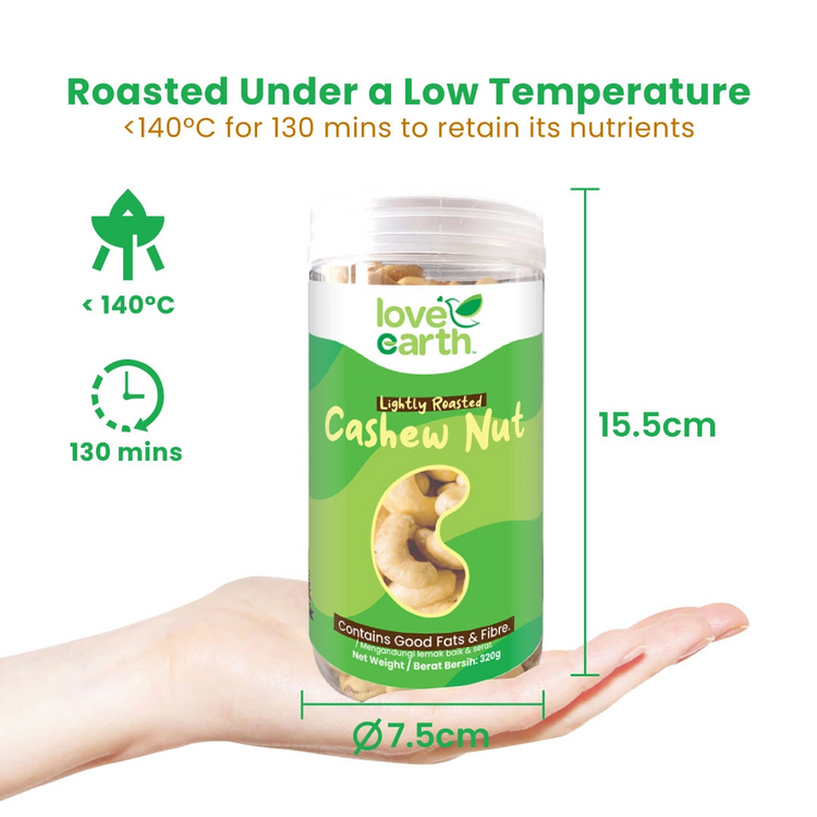 Love Earth Lightly Roasted Cashew Nut 320g