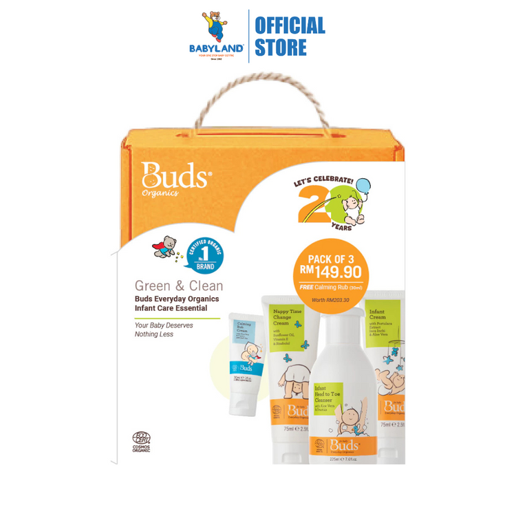 Buds Everyday Organics Infant Care Essential Set (BEO#1)