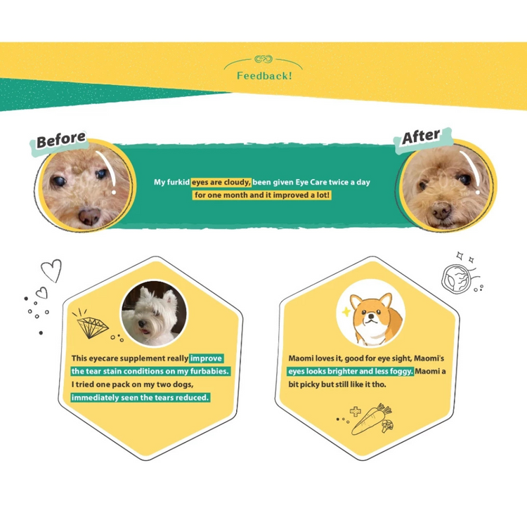 Maoup Eye Care Health Treat for Cats & Dogs