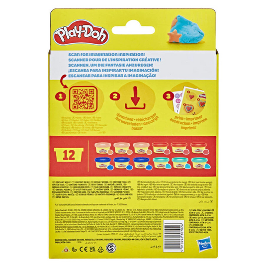 Play-Doh Treats and Favors 12 Pack (2Y+) Exciting and Colorful Party Pack for Kids' Creative Play and Fun Gift