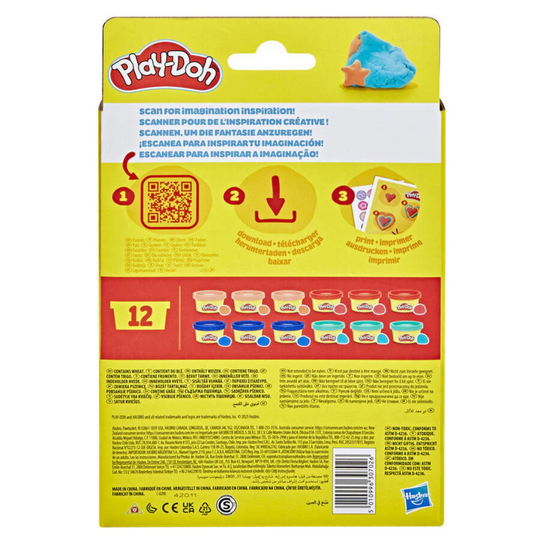 Play-Doh Treats and Favors 12 Pack (2Y+) Exciting and Colorful Party Pack for Kids' Creative Play and Fun Gift
