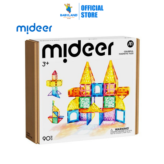 Mideer Colorful Magnetic Tiles 90pcs - Diamond