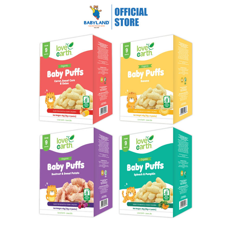 Love Earth Organic Baby Puff (10G X 4 Serving)