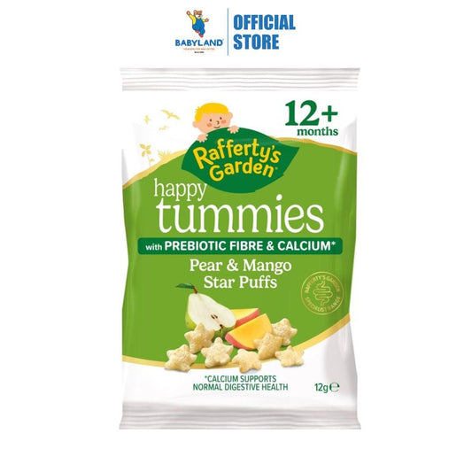 Rafferty's Garden Happy Tummies Pear & Mango Star Puffs 12g (12m+)