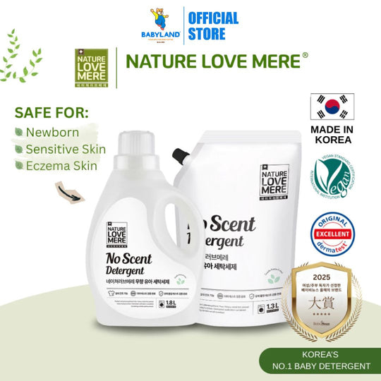 NATURE LOVE MERE No Scent Baby Laundry Detergent | Suitable for newborns | For sensitive/eczema skin