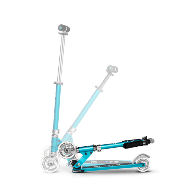 Micro Sprite LED Ocean Blue (5y+) 2-wheel foldable scooter