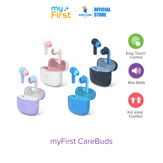 myFirst Carebuds for Kids CareBuds Designed for Small Ear Wireless Speaker Headphone for Kids and Adults