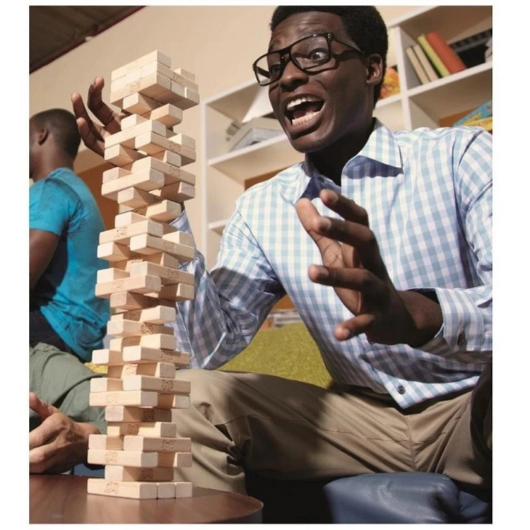 Jenga Game, Party Games for Ages 6+, Family Games for 1+ Players