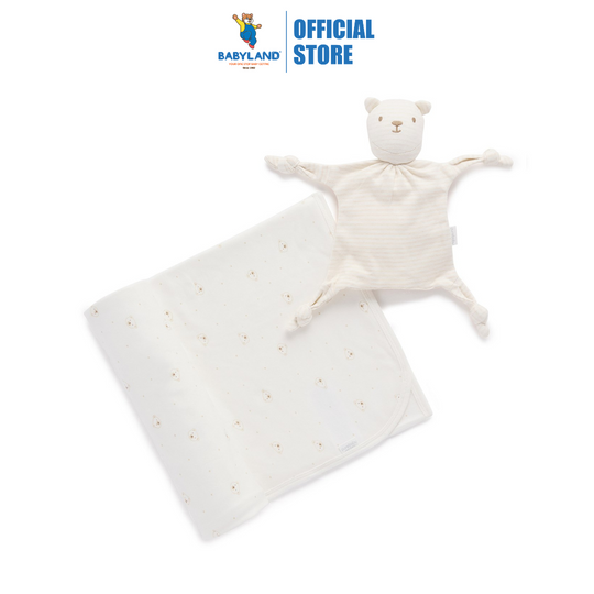 Purebaby Organic Vanilla Bear Bunny Rug & Snookie Pack