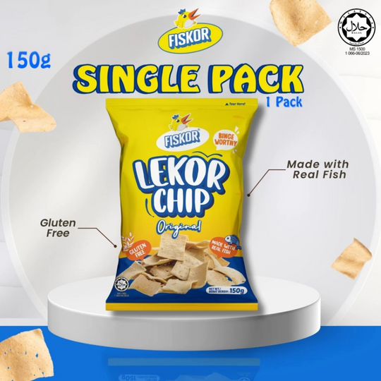 Fiskor Lekor Chips - Original Flavour (Halal Certified) 150g