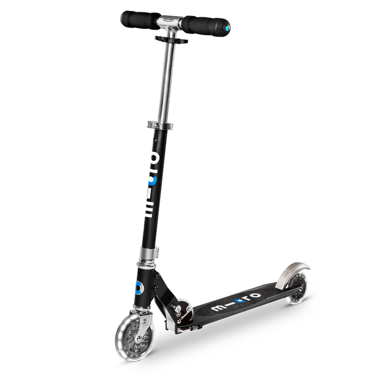 Micro Sprite LED Black (5Y+) 2-wheel foldable scooter