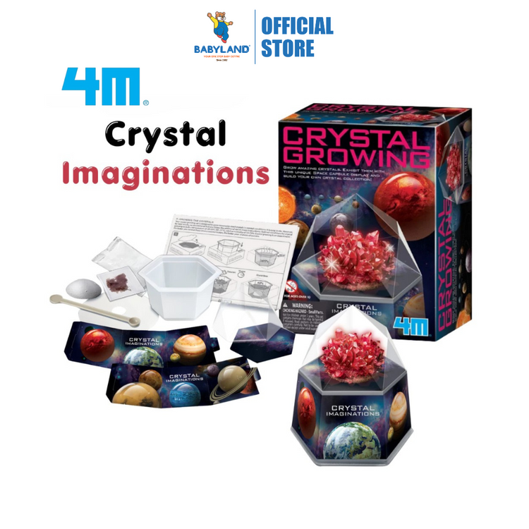 4M Crystal Growing - Crystal Imaginations Red (New Version) (10Y+)