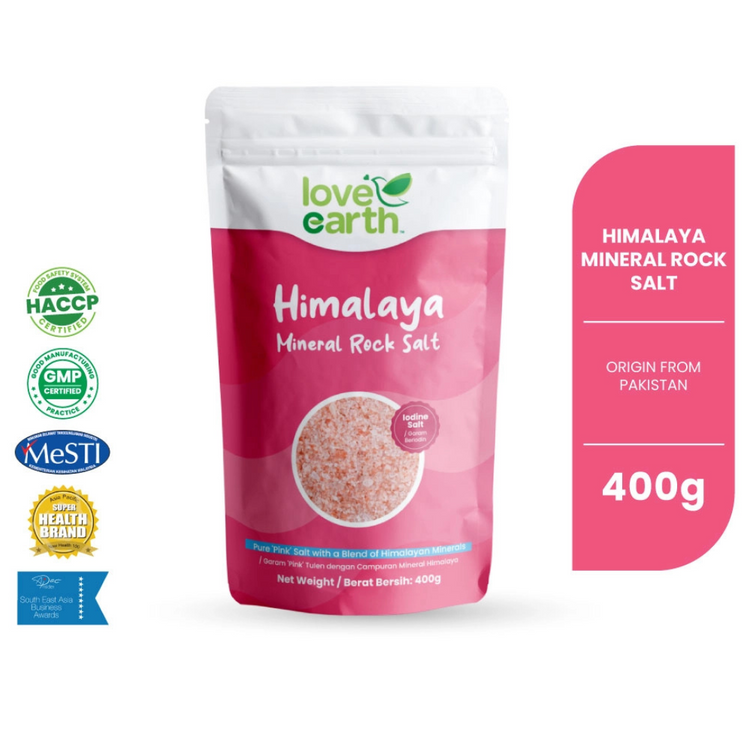 Love Earth Himalaya Mineral Rock Salt 400g