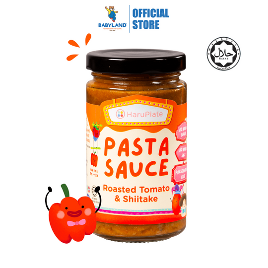 HaruPlate Pasta Sauce - Roasted Tomato & Shiitake (Halal-Certified, For Kids 9m+)