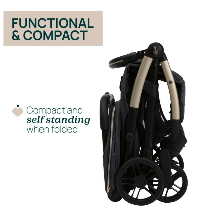 Chicco Goody XPlus Auto Fold Stroller - Dark Shadow (Newborn up to 22kg)