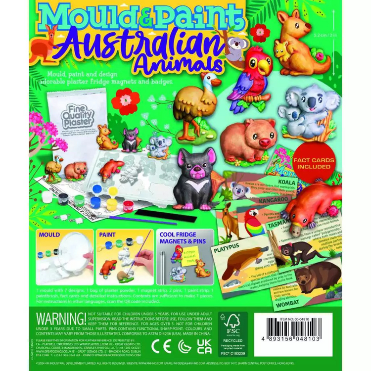 4M Mould & Paint - Australian Animals (new) (5Y+)