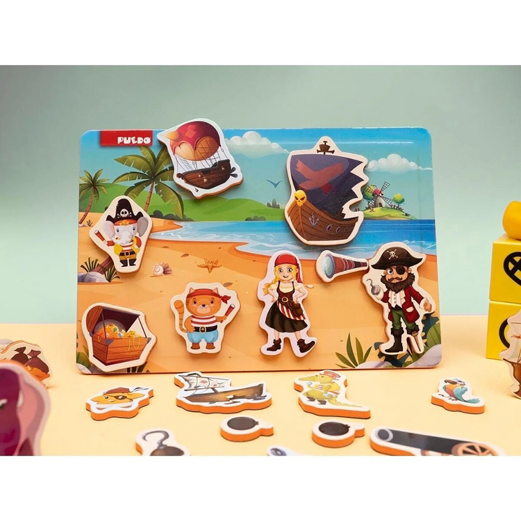 Puedo Magnetic Pirate Set (3+ yrs)